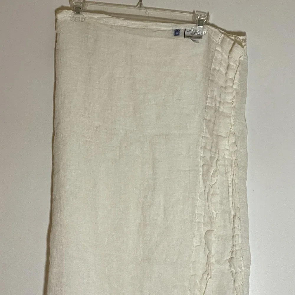 Baby & Child Restoration Hardware Belgian Linen Curtain Panel White Sheer Kids